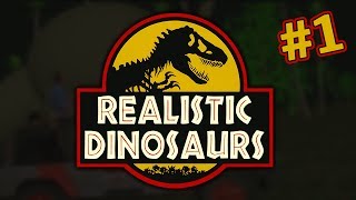 Jurassic Park  Realistic Dinosaurs [upl. by Orrocos]