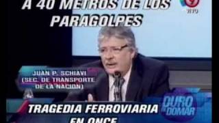 Duro de Domar  Tragedia ferroviaria en Once Habló Schiavi 220212 [upl. by Sierra]