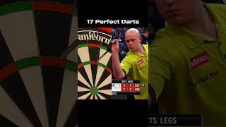 17 Perfect Darts from Michael van Gerwen darts 9darter mvg [upl. by Enomed828]