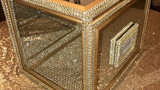 DIY Glam Wedding Card Box  Dollar Tree DIY Bling Card Box [upl. by Ronen]