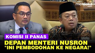 Komisi II Keras Depan Menteri Nusron Ini Pembodohan Terhadap Negara Setiap Hari [upl. by Quinton819]