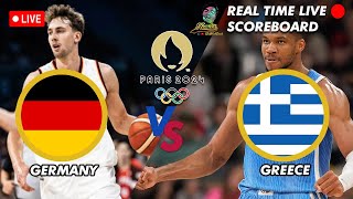 🔴LIVE GERMANY VS GREECE OLYMPIC GAMES PARIS 2024 MENS BASKETBALL 08062024 [upl. by Symons]