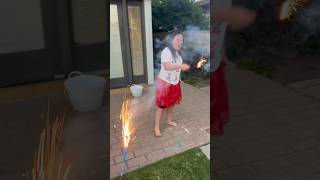 Autumn likes sparklers independenceday nationalanthem downsyndrome autism caregiverlife [upl. by Nylitsirk252]