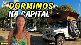 Com barraca de teto em um PARQUE PÚBLICO  Será perigoso  Ep028 minimotorhome [upl. by Sire]