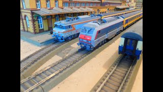 Roco Ho Dcc Model Train Layout Update 350 SNCF BB 22200  SNCF BB 26000 [upl. by Levram]