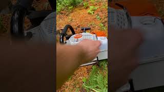 Fuelling Up chainsaw gas oil stihl l [upl. by Mauldon]