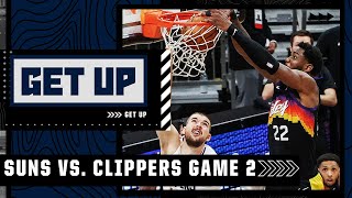 Suns vs Clippers Game 2 highlights and analysis Deandre Aytons gamewinner breakdown  Get Up [upl. by Krisha]