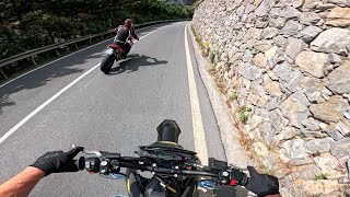 HSQ 701 vs Hypermotard 950 sp [upl. by Retsel]