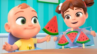 Watermelon Ice Cream Song  MORE Funny Nursery Rhymes amp Kids Songs [upl. by Negriv]