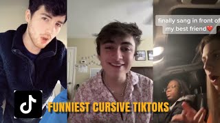 FUNNIEST CURSIVE TIKTOKS 2020 [upl. by Nodnar]