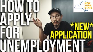 UPDATED FORM HOW TO APPLY For Unemployment NY  Step by Step for Freelancers [upl. by Ardith326]