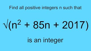 Find all positive integers n such that this expression is an integer [upl. by Maggy]