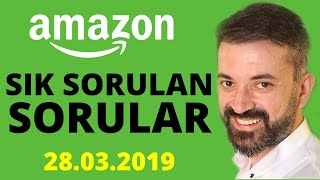 Amazon Satıcılarına Özel Soru Cevap Yayını 28 03 2019 [upl. by Naujled102]