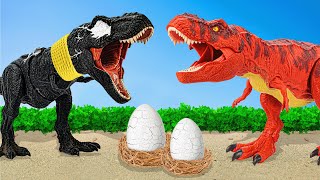 Giant Black TRex Protects and Rescues Eggs from Other Dinos  Heartwarming Dinosaur Cartoons [upl. by Rika]