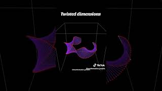 Recursive Mathematics Art Twisted Dimensions Desmos3D desmos visualmath [upl. by Eitsim]