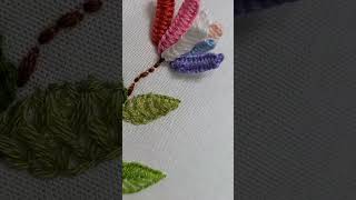 embroidery double drizzle stitchshortsshortsvideo [upl. by Collie]