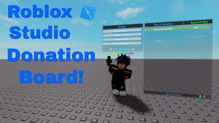 How To Make A Donation Board Roblox Studio WORKING UPDATED [upl. by Notxam]