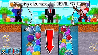 Pule no Buraco das Devil Fruits de One Piece Logia vs Paramecia vs Zoan no Minecraft [upl. by Jaala]