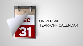 Tearoff Calendar After Effects Templates [upl. by Etneciv]