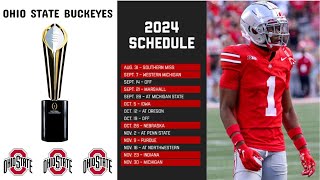 2024 Ohio State Buckeyes Football Schedule  Can Buckeyes win the championship in 2025 [upl. by Anire675]