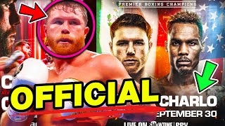 CANELO VS CHARLO OFFICIALLY OFFICIAL [upl. by Niram436]