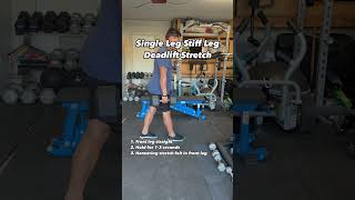 Stiff Leg Deadlift Stretch Single Leg [upl. by Kcuhc]