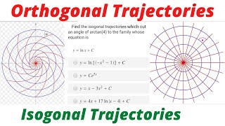 Differential Equations Lec9 Orthogonal and Isogonal Trajectories [upl. by Pavlov]