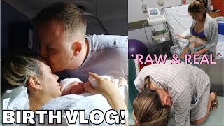 BIRTH VLOG UK  RAW amp REAL LABOUR AND DELIVERY OF OUR FIRST BABY [upl. by Nosnirb]