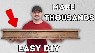 Make Thousands with this Beginner Woodworking Mantle Project [upl. by Weinreb147]