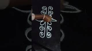 Simple🌺Side Design for Beginnersshorts ytshorts trending youtubeshorts rangoli dailyrangoli [upl. by Demetris]