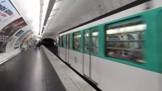 Paris métro ligne 3  MF 67  RéaumurSébastopol [upl. by Haze785]