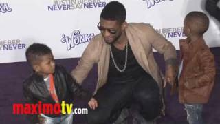 USHER at quotNever Say Neverquot Premiere in Los Angeles [upl. by Cut]