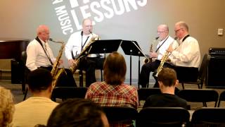 Elderly Gentlemen Sax Quartet play Sicilienne [upl. by Gradeigh547]