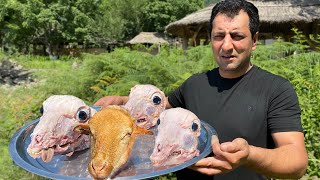 KALLE PACHE KHASH  BOILED SHEEP HEAD SOUP  LAMB KHASH RECIPE BY WILDERNESS COOKING [upl. by Jervis]