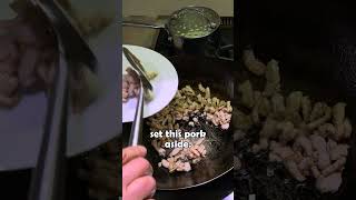 Simple and easy pork fried rice 🍚 homemadefood chinesefood [upl. by Kila692]