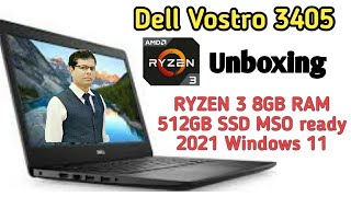 Dell Vostro 3405  Ryzen 3 3250u laptop with 512 gb ssd 8gb ram  Windows 11 [upl. by Atirma731]