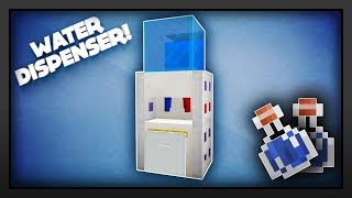 Minecraft  How To Make A Water Dispenser [upl. by Yorgo209]