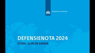 Uitleg bij Defensienota 2024 [upl. by Nylcaj132]