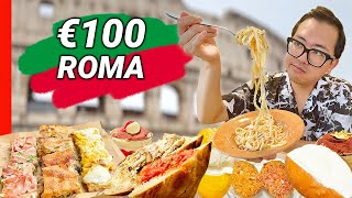 Mi Fingo TURISTA a Roma🇮🇹 Sfida di €100 tra i Locali più Turistici del Centro [upl. by Liliane583]