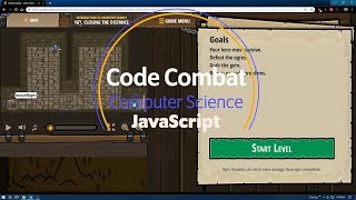 CodeCombat  Level 16B Closing the Distance JavaScript Tutorial [upl. by Svend]