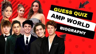 Amp World Members Biography Guess Quiz  Lexi Rivera Ben Azelart Brent Rivera Jeremy Hutchins [upl. by Akineg15]