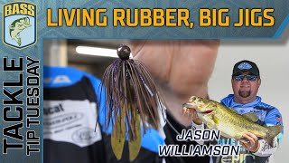 Falling water temps call for a LIVING RUBBER Big Jig [upl. by Enilarac]