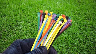 10 Amazing Tricks with Cable Ties that EVERYONE should know [upl. by Ynatirb485]