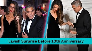 Georges Lavish Surprise for Amal Cant Stop Gushing Over His Wife [upl. by Anej675]