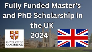 Fully Funded Masters and PhD Scholarship in the UK  The Gates Cambridge Scholarship 2024 [upl. by Anelet]