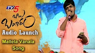 Singer Anurag Sings Mallela Vanala Song At Babu Bangaram Audio Launch  TV5 News [upl. by Lesak]