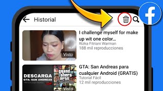 Ver y BORRAR HISTORIAL DE VIDEOS VISTOS en Facebook 2024 [upl. by Aleuqahs]