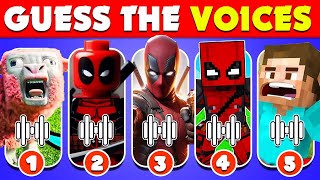 Guess the Minecraft Character by Voice amp Sound   Ultimate Deadpool Variants Quiz 💥 [upl. by Eerazed]