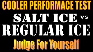 COOLER PERFORMANCE The Salt Ice vs Regular Ice Debate [upl. by Venn]