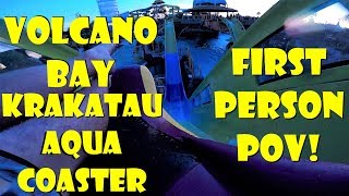 Volcano Bay Krakatau Aqua Coaster First Person POV In 4K Universal Orlando Resort [upl. by Retswerb974]